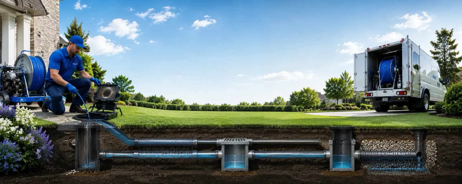 Outdoor drain cleaning information for West Point, AR